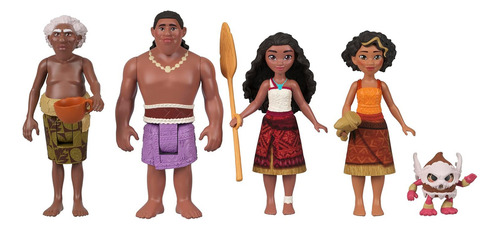 Disney Moana 2 Playset Canoa Crew Marrón Claro Marrón Claro