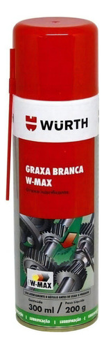 Graxa Branca Lubrificante Spray Rolamentos Eixos W-max Wurth Cor Branco