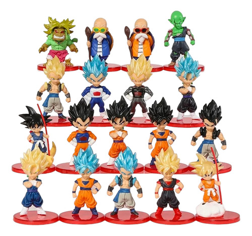 Coleccion De 18 Figuras De Dragon Ball Super 6cm