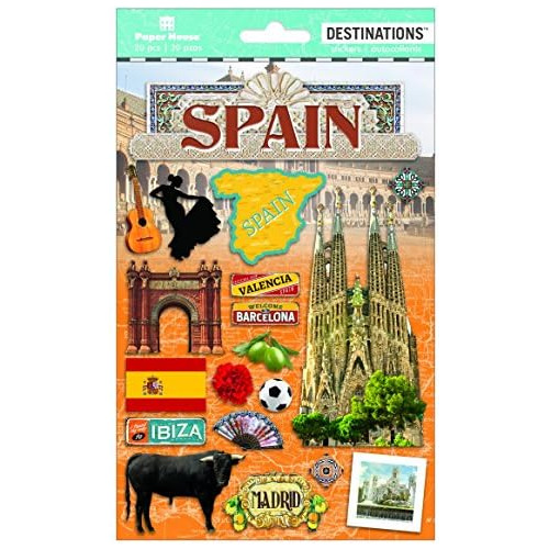 Pegatinas 2d De Viaje Por España, Paquete De 3