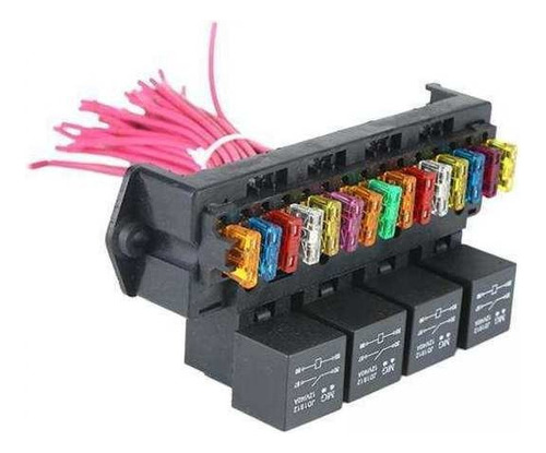 2x Car Boat 15 Way Fuse Box Block Holder Multicircuito Con