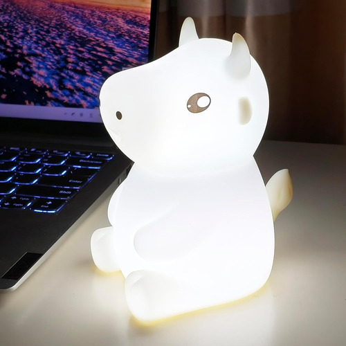 Luz Nocturna De Animal Lindo. Luces Led De Silicona Suave,
