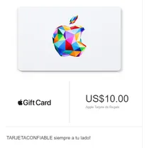Comprar Tarjeta Apple Itunes Gift Card 10 Usd - Región Usa