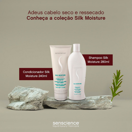 Kit Senscience Silk Moisture Inner Shampoo G Máscara Sérum