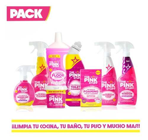 Pack Para La Limpieza General De La Casa The Pink Stuff