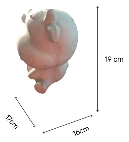 Alcancia De Yeso Vaquita Vaquita Blanco