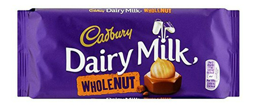Barras De Chocolate -  Dairy Milk Chocolate Whole Nut Bar (1