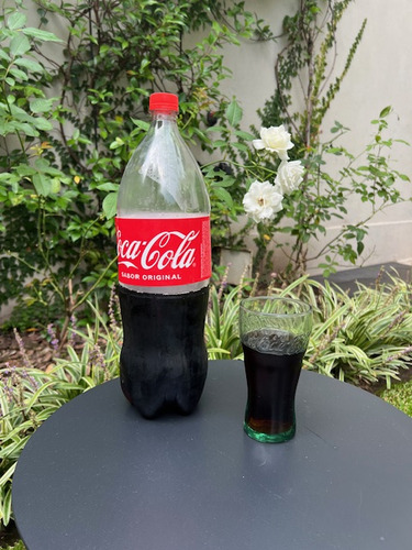 Set X 6 Vasos Vidrio Coca Cola 300 Cc Pasabahce Verde Vintag