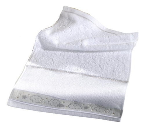 Toalha De Lavabo Para Bordar Baby Kids Chuva De Amor Branca