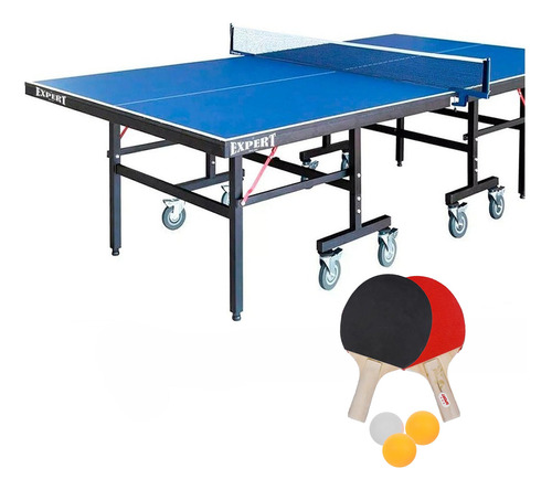 Mesa Ping Pong Profesional 16mm C/ Rueda 7cm Plegable El Rey