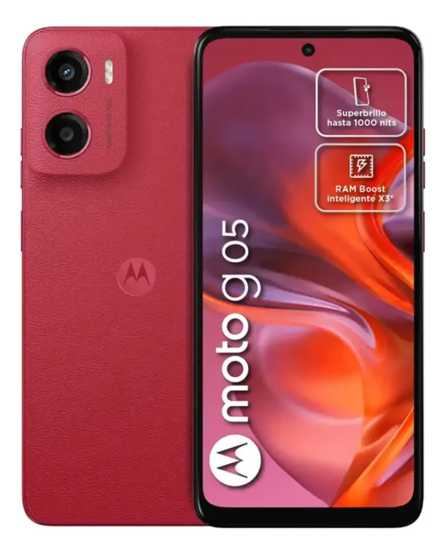 Celular Motorola G05 128gb vermelho