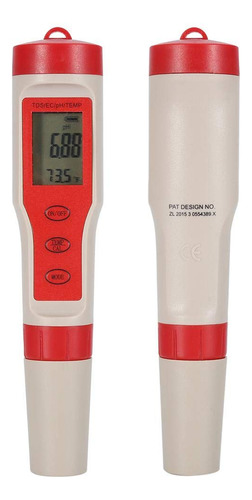 Probador De Agua Digital Medidor De Ph Tds Ec Temp 4 En 1