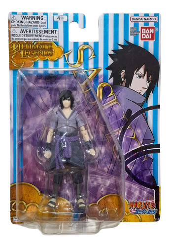 Boneco Sasuke Uchiha Articulado Bandai 12cm Naruto Shippuden