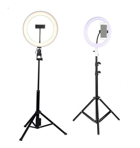 Aro De Luz Led 10 Pulgadas + Tripode 210cm