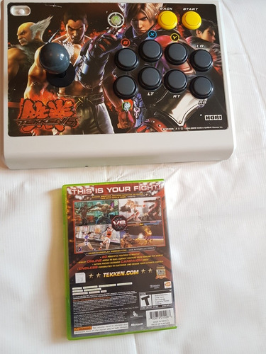 Palanca Arcade Original De Tekken 6 Inalámbrica Xbox 360.