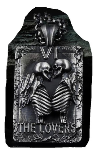 Collar Esqueletos Amor Gotico Colgante Huesos Pareja Regalo