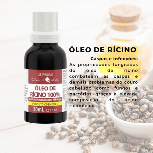 Imagem 6 de 7 de Óleo De Rícino Cavalo Real Vita Seiva 100% Vegetal