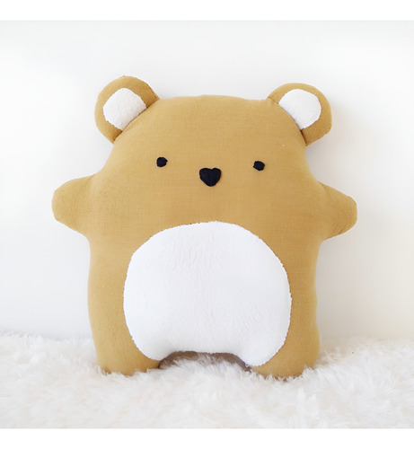 Muñeco De Apego De Tela . Detalles En Micropolar. Oso .