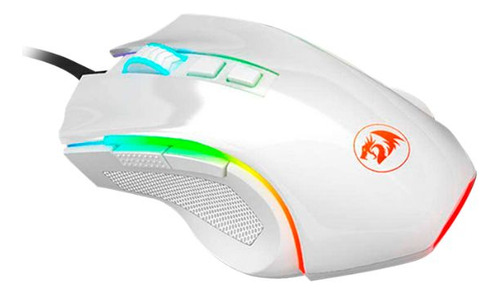 Mouse Gamer Redragon Griffin M607 Rgb 7200 Dpi Blanco