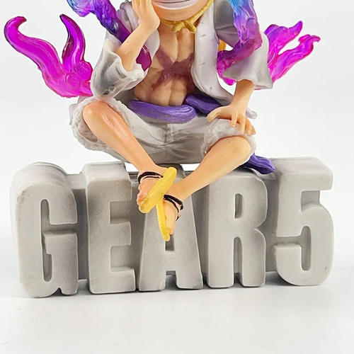 Figura One Piece Luffy Gear 5 Cartel Chico Anime Muñeco Pvc