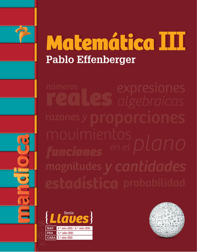 Imagen 1 de 1 de Matemática 3 Serie Llaves (p. Effenberger) - Mandioca -