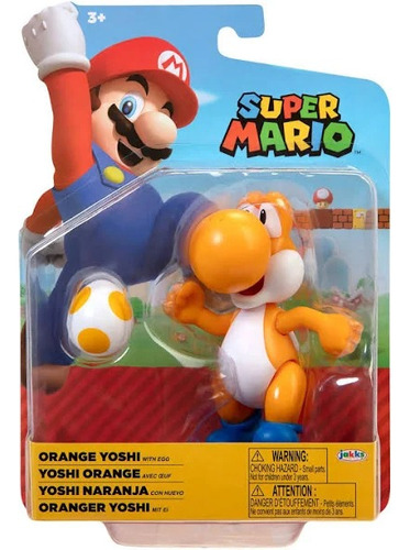 Yoshi Naranja 10cm - Jackks Pacific Super Mario