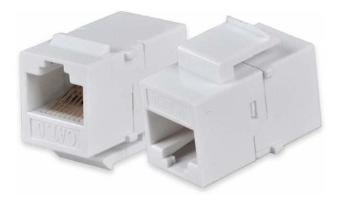 Conector Ethernet Cat. 6 5e 4 Color Blanco