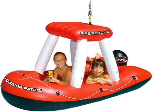 Fireboat Squirter Juguete De La Piscina Inflable