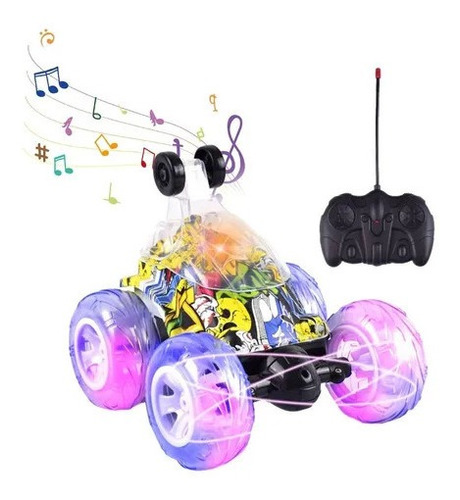 Carro A Control Remoto Luces Sonidos Rc Recargable Giro 360