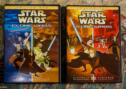 Star Wars Clone Wars - Volumen 1 Y 2 - Dvd Originales