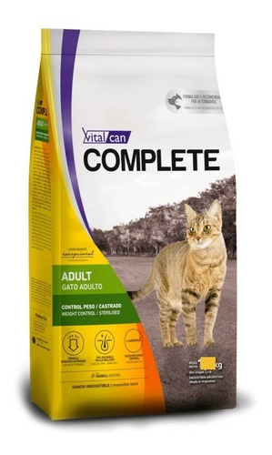 Alimento Complete Para Gato Control Peso 7.5 Kg