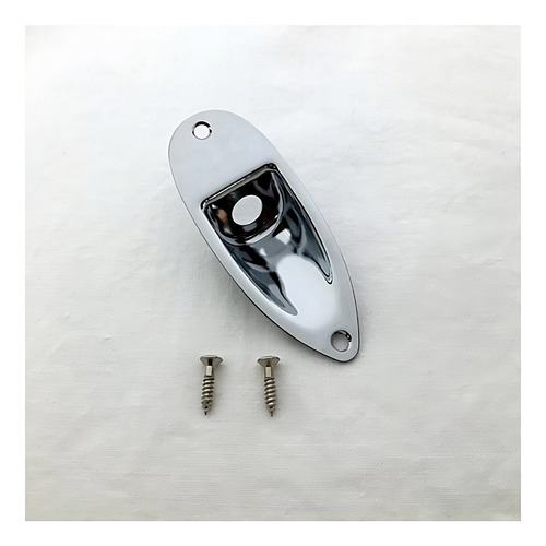 Porta Jack Cromado Para Stratocaster Ds Parts Dsa183