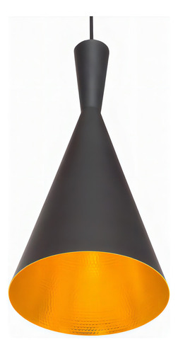 Lámpara De Colgar Beat Shade Flute (réplica) Color Negro