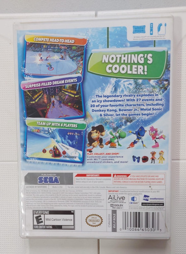 Mario And Sonic, Olimpic Winter Games.nintendo Wii Original (Usado)