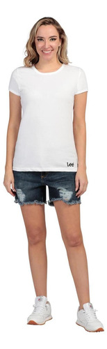 Playera Slim Fit Manga Corta Lee Mujer 311