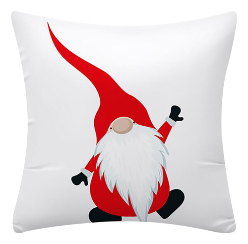 Funda De Cojín De Lino O Pillowcase Para Feliz Navidad