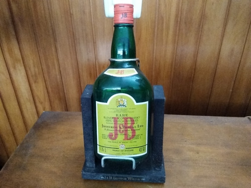 Botellon J&b 1.75 Litros Vacío Con Soporte Vertedor
