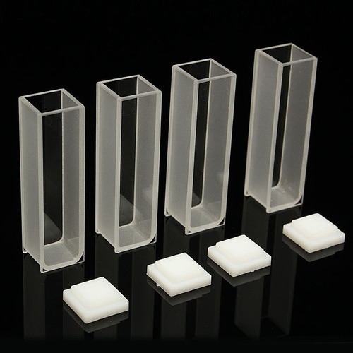 4 Celdas Visibles De Cubeta De 3,5 Ml, 10 Mm, Cuarzo/vidrio