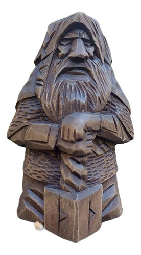 Estatua Vikinga De Resina De Odin Thor, Decoración Artesanal