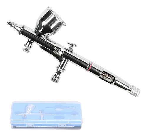 Caneta Aerografo Profissional Dupla Ação 0.2mm Metalico
