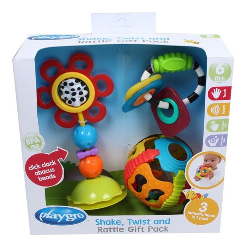 Sonajero Sopapa Set Shake Twist And Rattle Playgro Edu 