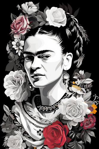 Vinilos Decorativo Frida Kahlo 120x80cm Frida Kahlo