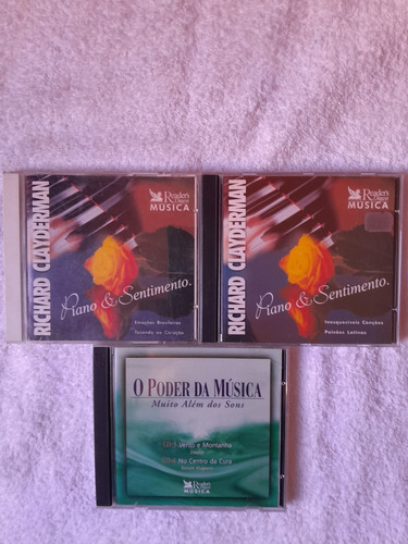 Kit/lote 6 Cds Richard Clayderman/o Poder Da Música - 3 Dupl