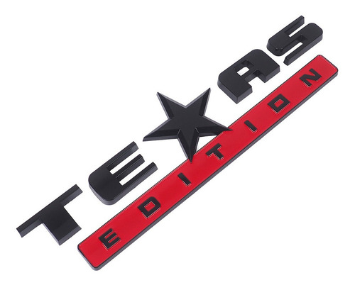 Emblema Texas Edition Negro Rojo Chevrolet Gmc Silverado