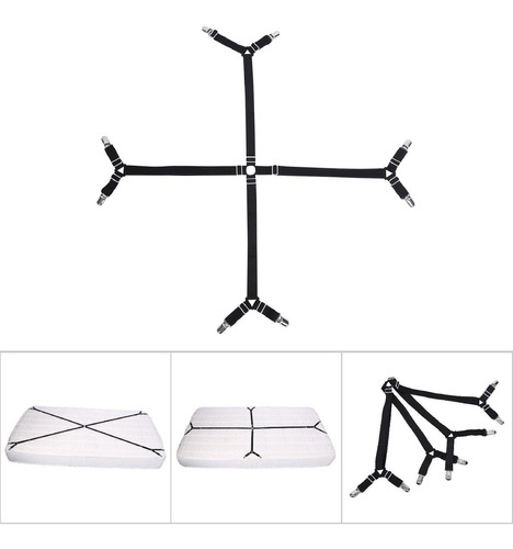 Imagen 3 de 6 de Clips Elásticos Entrecruzados Para Cama De Colchón, Correas,