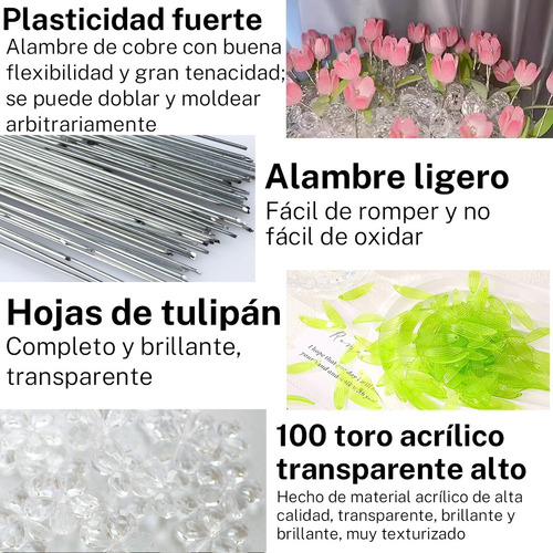 W Diy Ramo Tulipanes Luz Nocturna Regalos Hechos Para Niñas