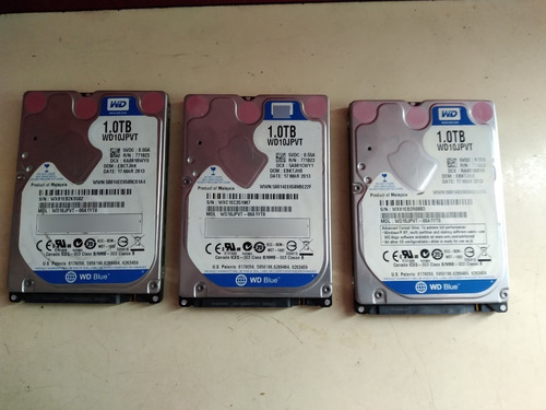 Imagen 2 de 5 de Disco Duro Western Digital 1 Tb Sata 3 Para Notebook