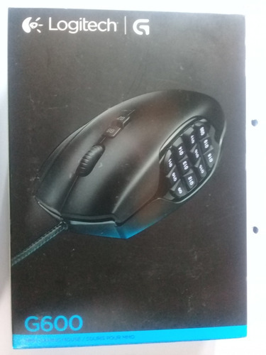 Imagen 1 de 4 de Logitech G600 Mouse Gaming Mmo Con 20 Botones Programables