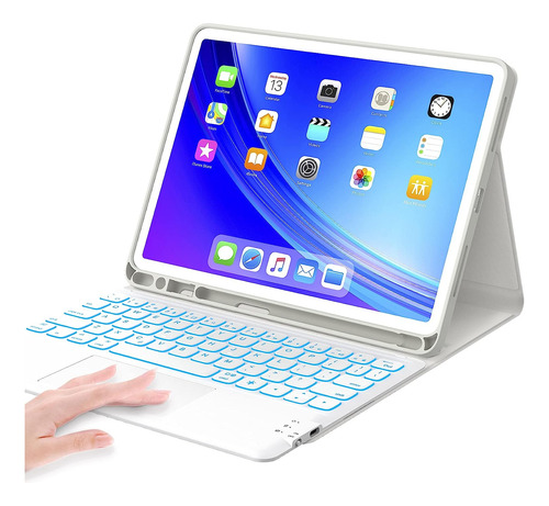 Funda Para Apple iPad Pro De 11 2021 Con Teclado | Blanco