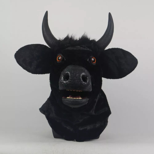 Disfraz De Espeluznante Toro En Movimiento, Máscara De Látex